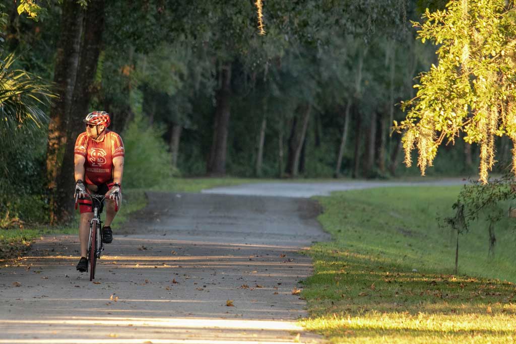 Biking on Good Neighbor Trail