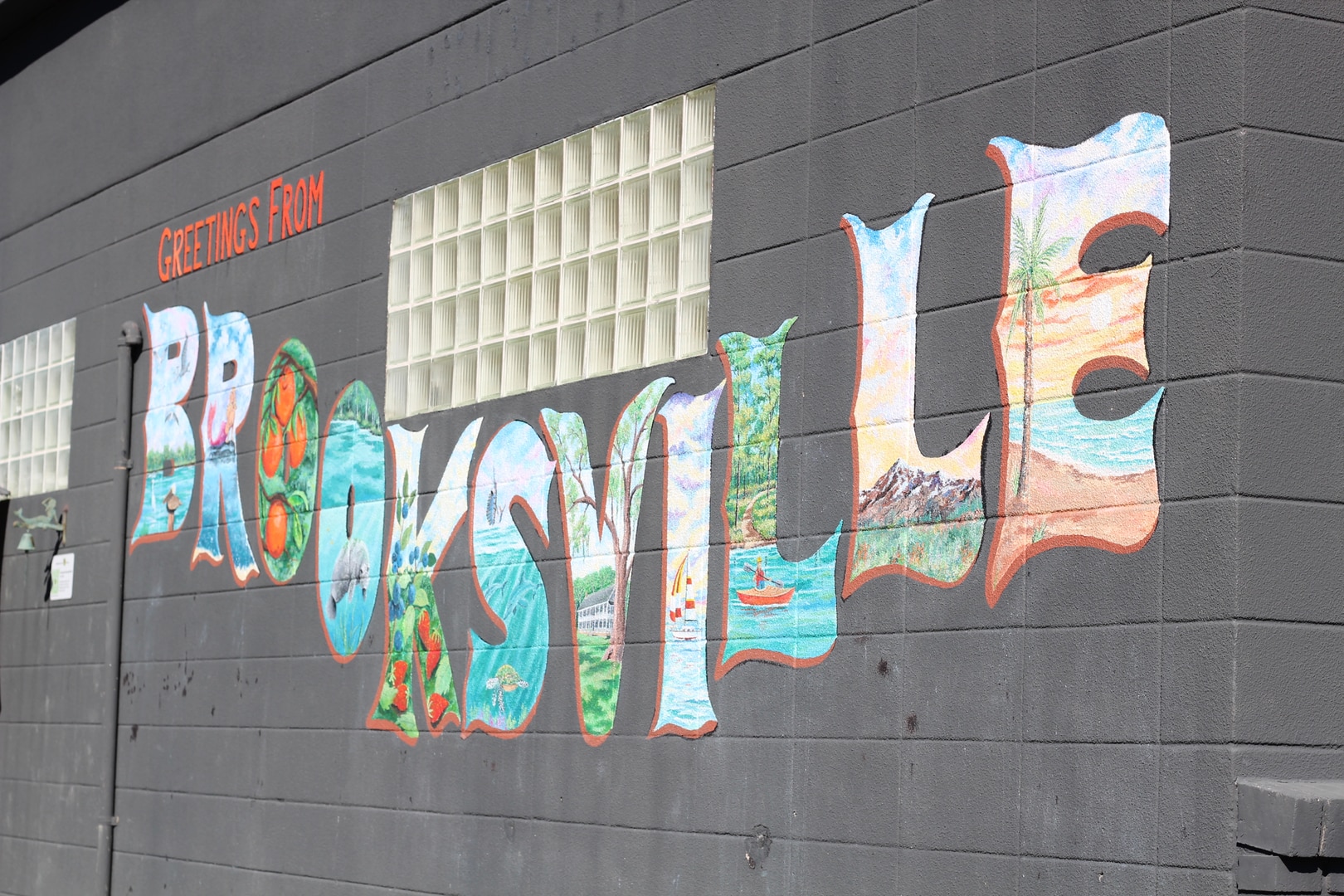 Brooksville mural on Florida's Adventure Coast