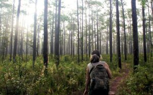 girl hiking