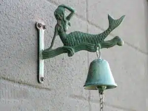 mermaid bronze statue