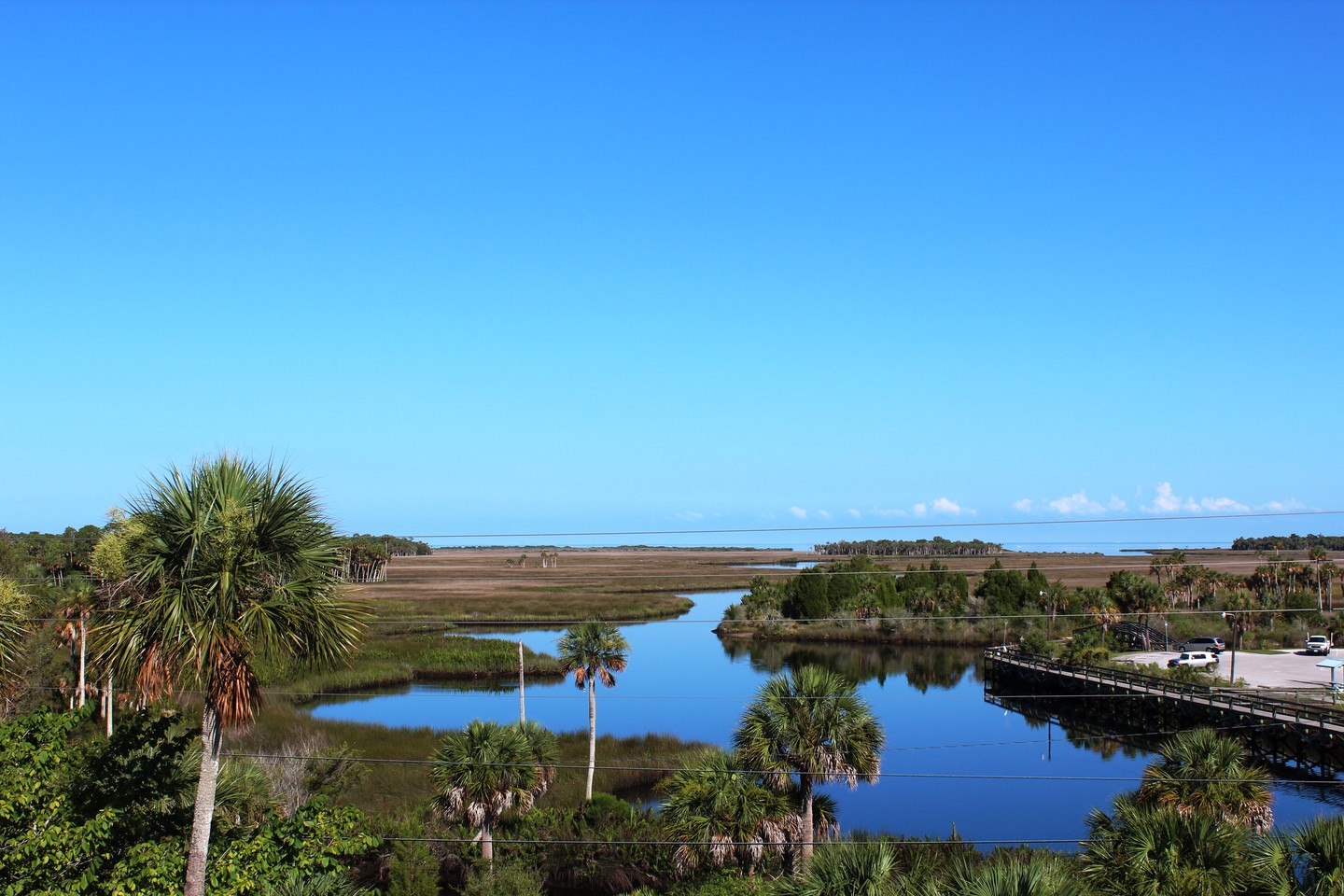 aerial image of Hernando county waterways